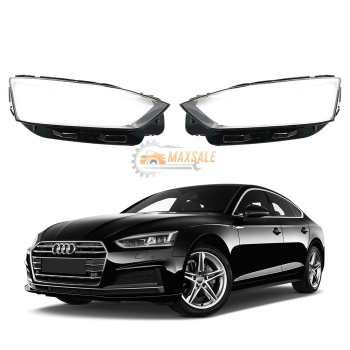 Капаци фарове Audi A5 B9 (16-19) фар ауди а5 б9 комплект стъкло крушка