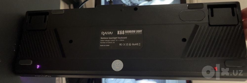 продается клавиатура Raiku k68 с rgb подсветкой