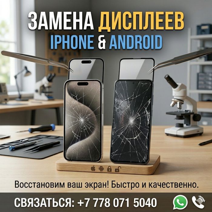 Ремонт телефонов iPhone - Android, любой сложности!