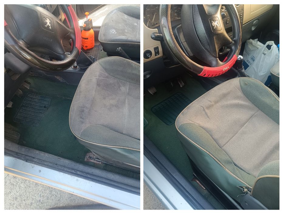 Професионално почистане на автомобили и мека мебел