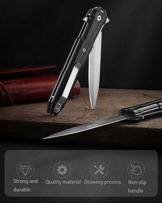 Cutit cu buton 2 fete rabatabil se deschide automat ! Nou ambalat!