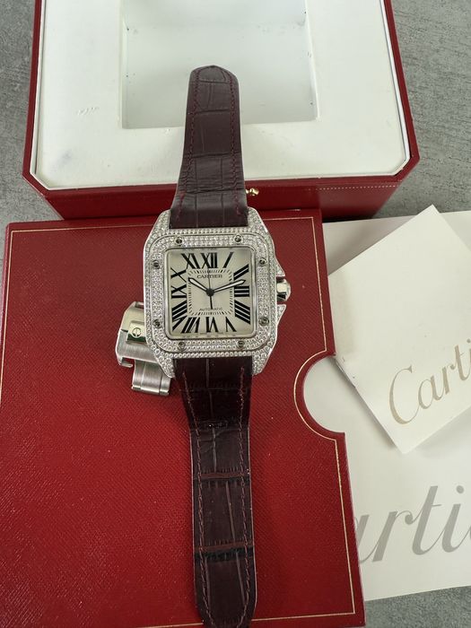 Cartier Santos 100 Diamonds