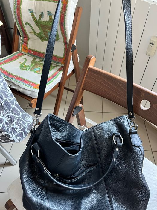 Geanta piele neagra