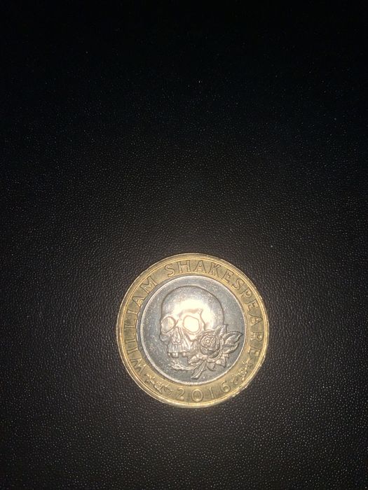 Monedă rară 2£ lira William Shakespeare 2016