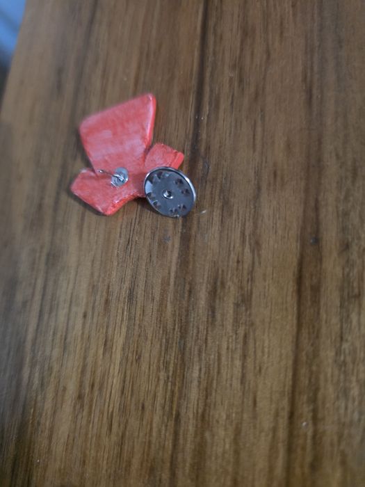 Broșă handmade ceramica+rasina
