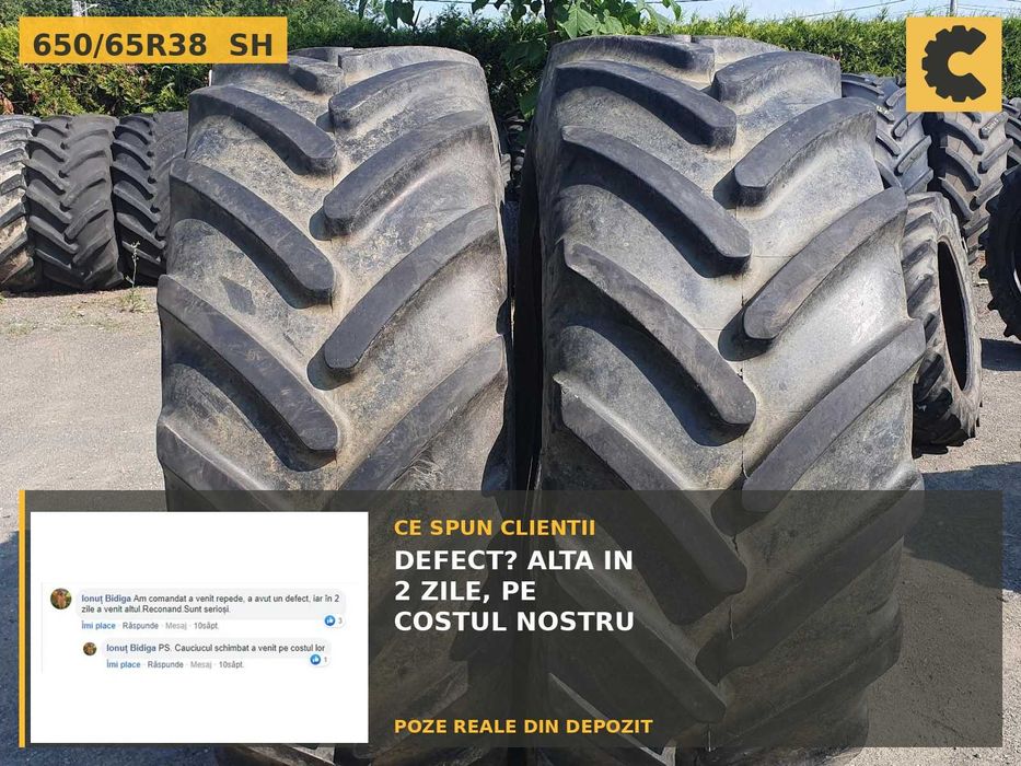 Cauciucuri 650/65R38 Michelin Anvelope Tractor PERECHE SH GARANTIE