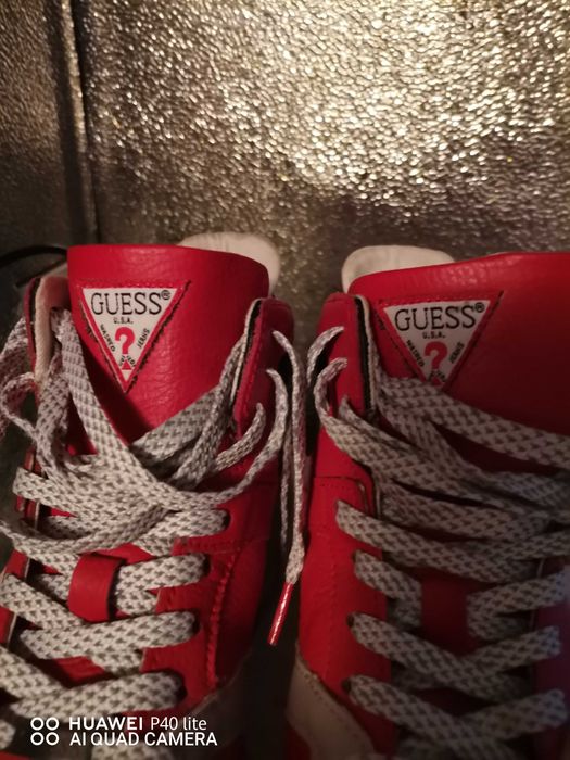 Оригинални Мъжки високи кецове  Guess.Без забележки,обувани броени път