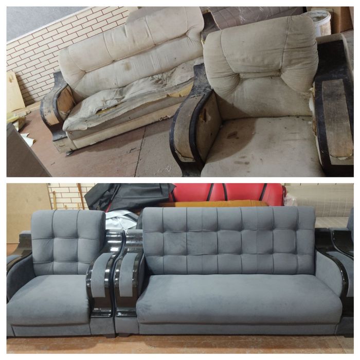 Обивка и ремонт старой мягкой мебели