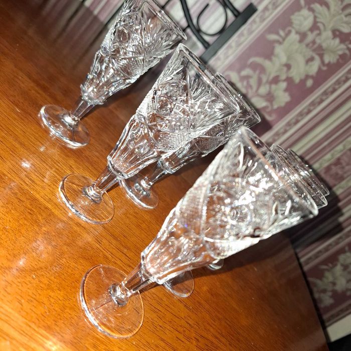 советские хрустальные рюмки, стопки