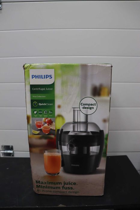 Сокоизстисквачка Philips Viva Collection, 1,5 литра, 500W, лек ДЕФЕКТ