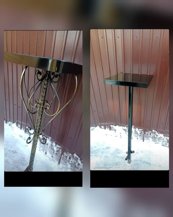 Оградки, столики, кресты, лавочки.