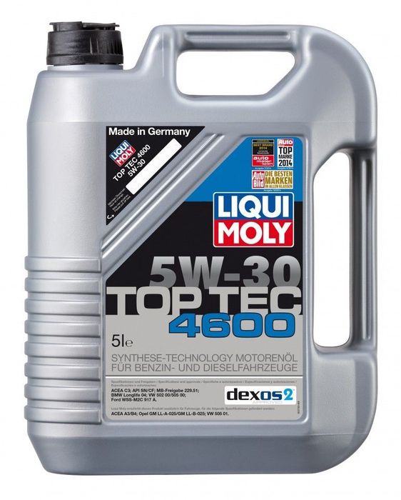 Ulei motor Liqui Moly 5W30 TopTec 4600, 5Litri 3756 (2316)