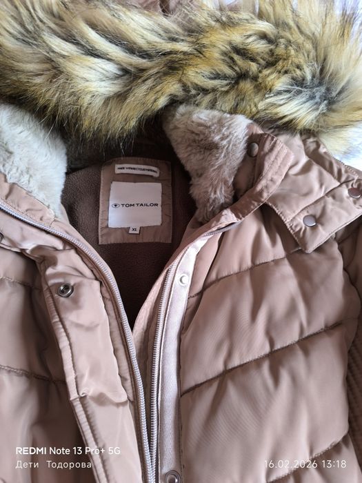 Продавам ново марково,зимно,бежово яке Tom Tailor.