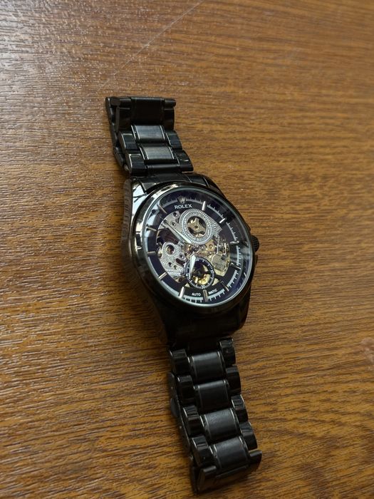 Механические часы Rolex Skeleton Black