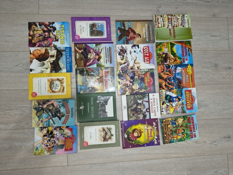 Mega pachet 55 cărți copii, bibliografie școlară și Editura Arthur