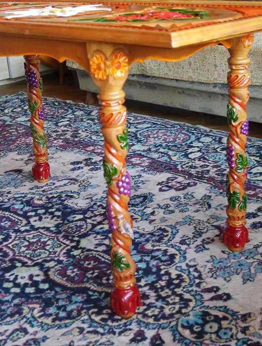 Холна масичка, дърворезба, ръчна изработка