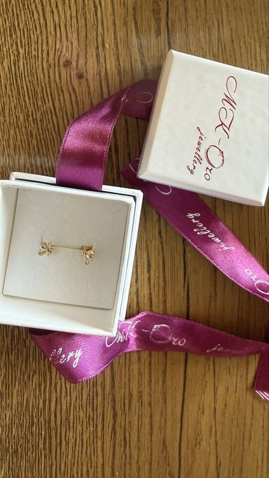Детски златни обеци MK-Oro