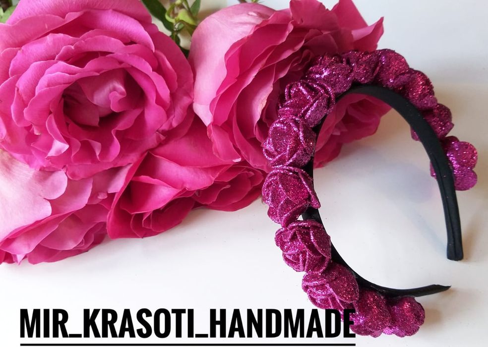 Подарок для любимых!ободки ручной работы.