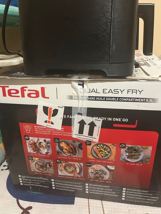 Продавам нов еър фрайър използвам веднъж 8 литра с 2 кошници