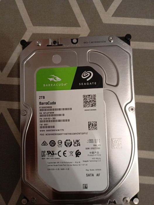 Vând hdd Seagate barracuda 2tb