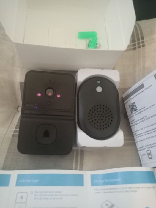 Умен Безжичен Видео Звънец с Двупосочно Аудио, HD Нощно Виждане, USB