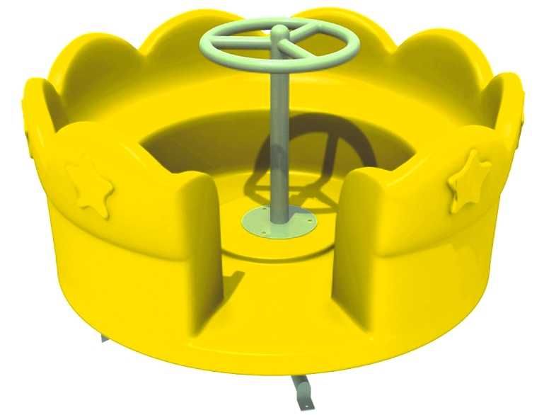 Карусель уличная ромашка детская