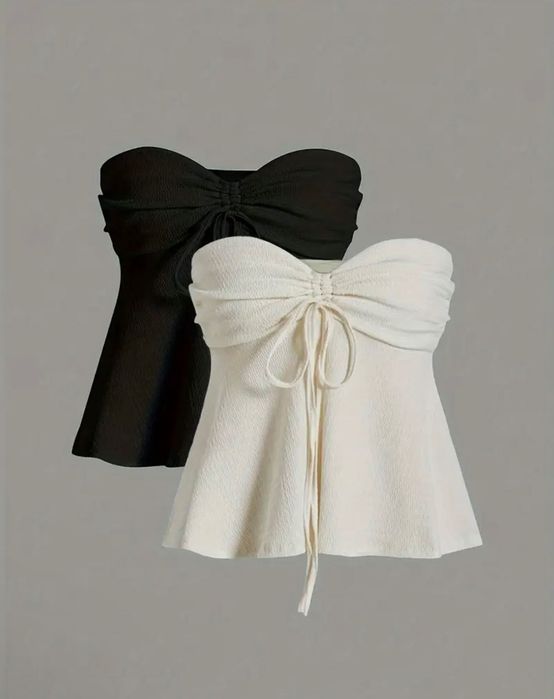 2 топа, черный и белый