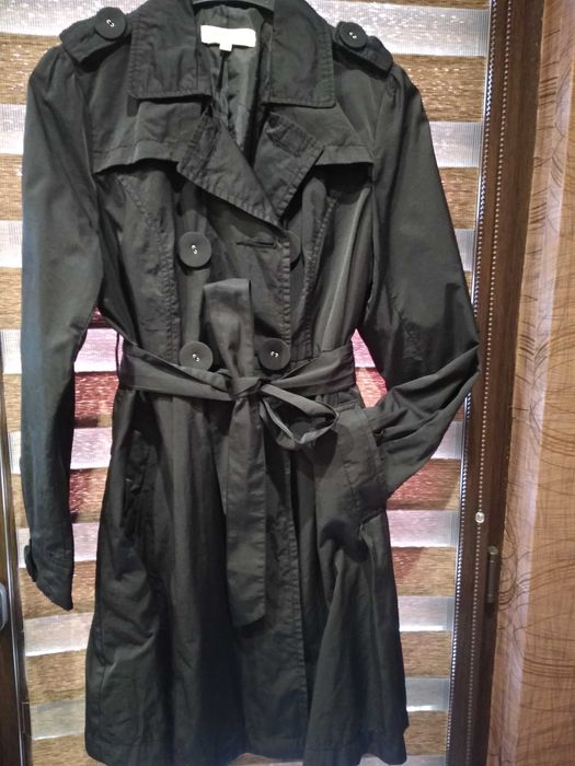 Дамски черен шлифер