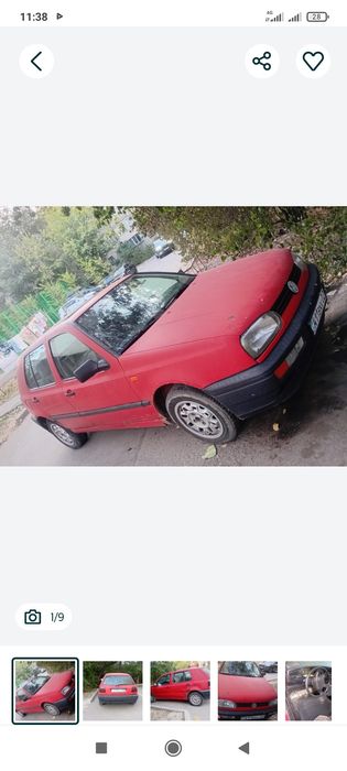 Гольф 3 1994г 1.6