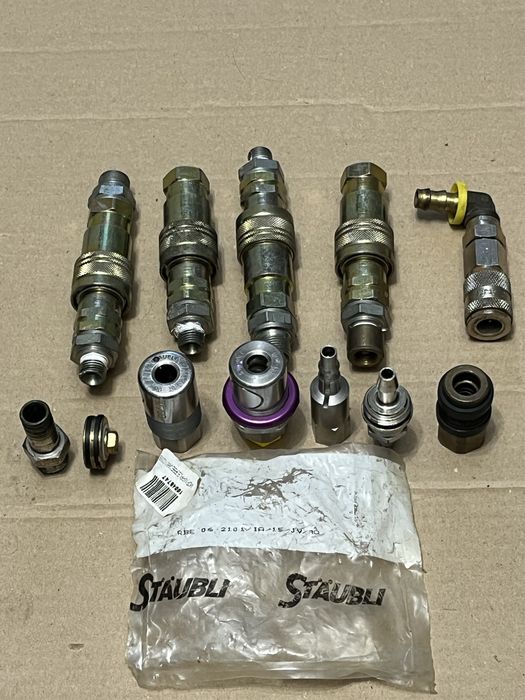 Lot cuple rapide industriale STÄUBLI RBE + Stäubli hidraulice + Legris Seria 25 | Hidraulică / Pneumatică