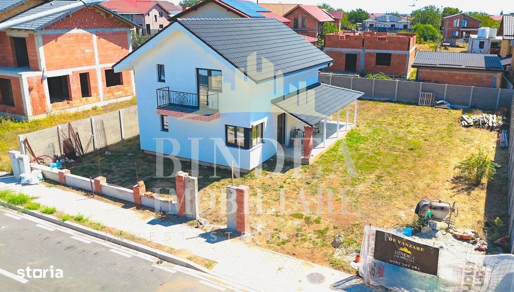 Casa individuala P+M Giarmata 584 mp 22 front, interior la alb