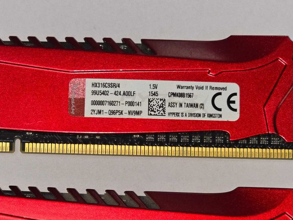 Kit RAM desktop HyperX Savage 8GB (2 x 4GB), DDR3, CL9 1.5V 1600MHz
