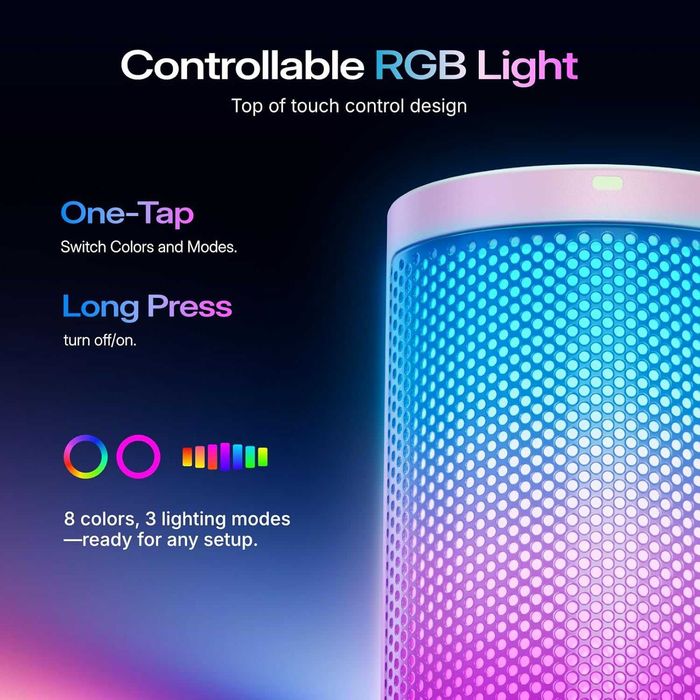 Микрофон MAONO GamerWave DGM20S Pink с рамо RGB