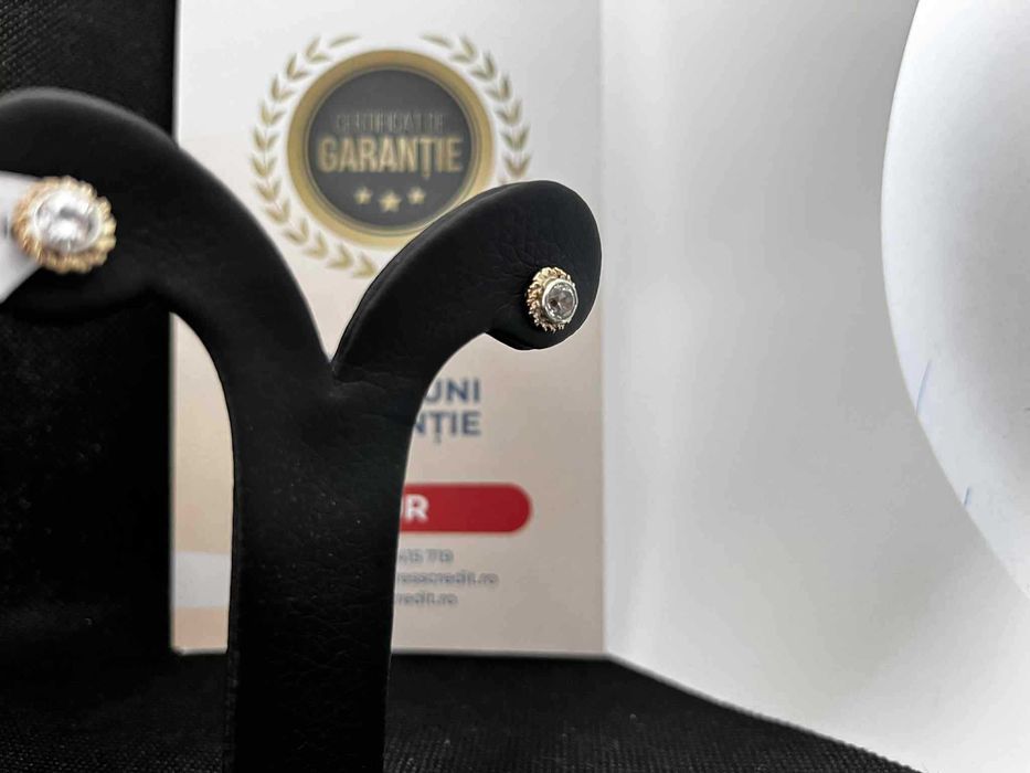 Cercei Aur 14k, 2.16g (AG16 Moldova b31330)- Garantie 2 ani!