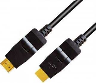 Cablu nou HDMI 4k HighSpeed+Ethernet, mufe rotative 360 placate cu aur