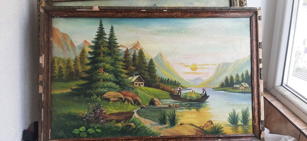 Tablouri pictate in acuarela pe panza