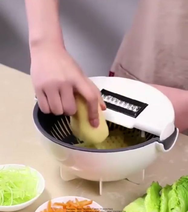 Кухонный инструмент вращающаяся овощерезка