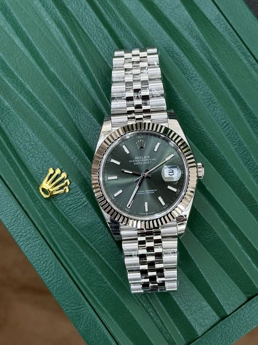 Rolex Date-Just 41 Green Mint Dial ETA 3235