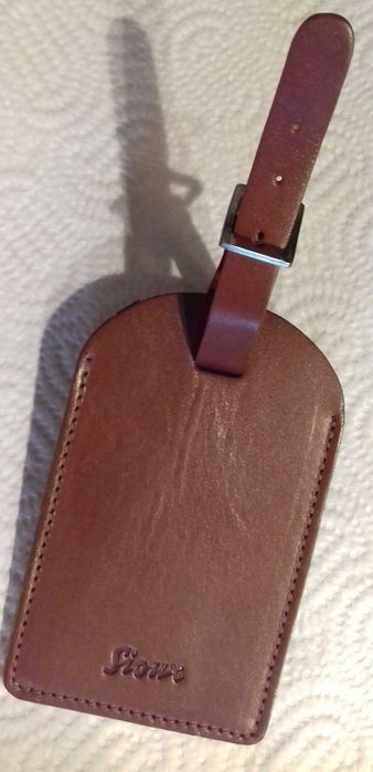 Кафяв кожен калъф за очила - ръчна изработка