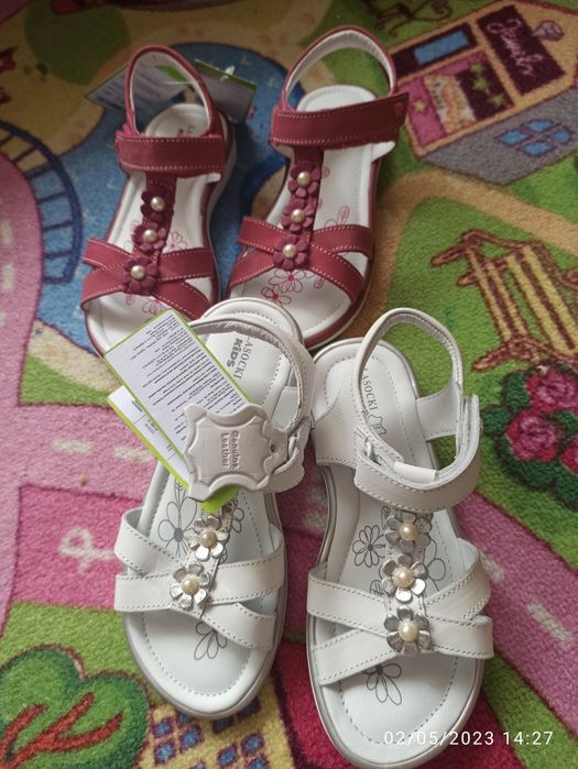 Sandale piele fetite