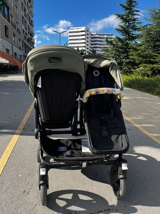 Количка Bugaboo Donkey 5 Twin Black/Forest Green