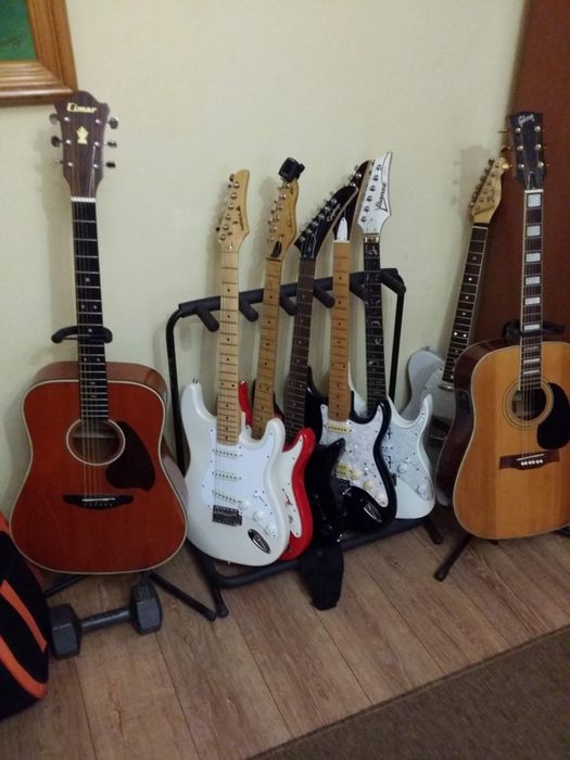 Chitară acustică Hondo lI H180A- Korea + Cimar Japan anii 80.