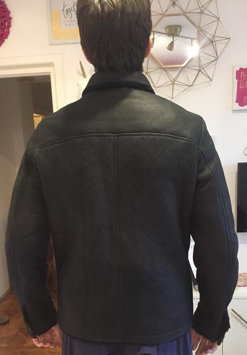 Irha Jacheta Geaca aviator cu blana firma UGG AUSTRALIA - M - 3500 RON