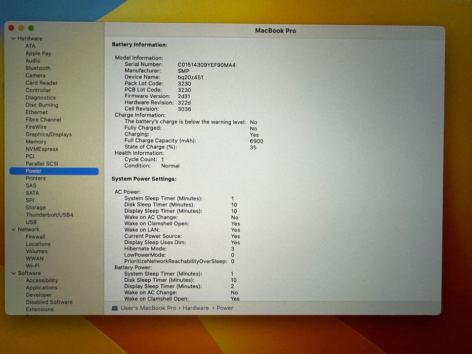 Macbook Pro 16”, 2019, touchbar, Intel i9, 32Gb ram, 512 SSD