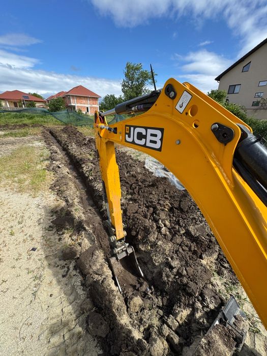Închiriere Miniexcavator, săpături șanțuri apa,canalizare,curent,drena