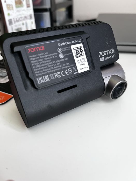 70mai Dash Cam 4K A810 предна камера + micro sd, кабел и поставка