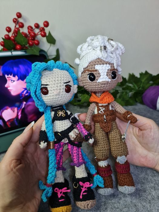 Ръчно изработени амигуруми – Jinx & Ekko (Arcane)