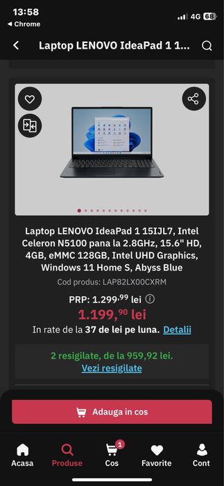 Lenovo IdeaPad 1 Aproape nou