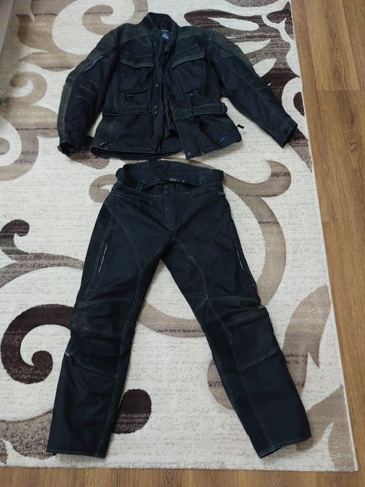 Costum moto Polo Mohawk,Pantaloni moto piele Polo și geacă moto Roleff