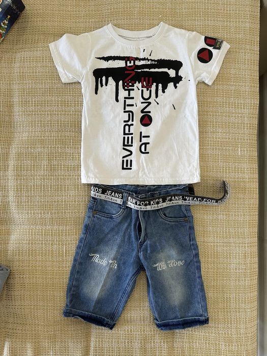 Летний джинсовый костюм